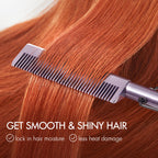 Electric Hot Comb with US Plug  for Wigs and Natural Hair. 30s Fast Heating & Adjustable Temp