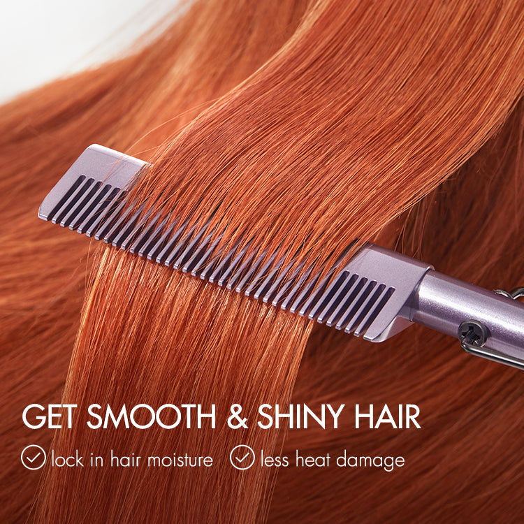 Electric Hot Comb with US Plug  for Wigs and Natural Hair. 30s Fast Heating & Adjustable Temp