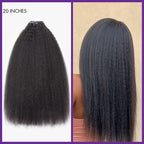 2 Packs Straight / Body Wave / Kinky Curly / Yaki Straight / Kinky Straight Clip in Hair Extensions with Free Gift