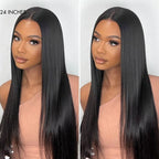 PreMax Wigs | 180% Density Bone Straight Glueless 5x5 Closure HD Lace Lace Wig Pre-cut & Plucked & Bleached