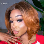 1 SEC INSTALL WIG | Elegant Boss Vibe Short Pixie Cut Ombre Ginger Glueless Minimalist HD Lace Wig Ready to Go Pre-cut Lace