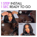 Luvme Hair Mature Bouncy Curl Left C Part Glueless Minimalist HD Lace Wig Pre-Cut Lace