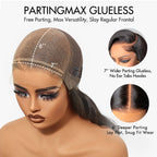 Luvme Hair PartingMax Glueless Wig Ombre Copper Brown Water Wave 7x6 Closure HD Lace Wig  - US Only