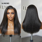 PreMax Wigs - Nature Max Yaki Straight Ear-to-ear 13x6 Frontal HD Lace Glueless Wig 100% Human Hair