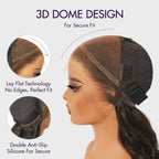 PreMax Wigs - Nature Max Yaki Straight Ear-to-ear 13x6 Frontal HD Lace Glueless Wig 100% Human Hair