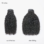 Messy Burmese Curly Seamless Clip in Extensions Real Human Hair Pieces 135g 9pcs / 7pcs with Free Gift