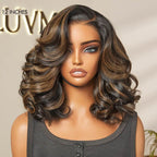 Luvme All-Day Comfort™ Wig 200% Density Brown Highlight Loose Body Wave Glueless Minimalist HD Lace Wig Pre-Cut Lace