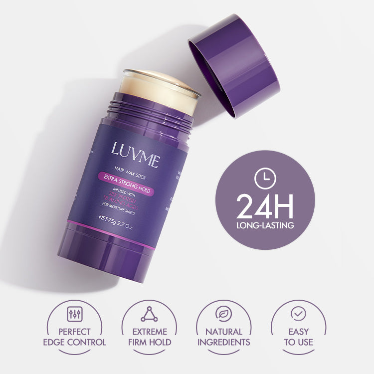 US Only | Hair Wax Stick 24 Hours Lasting for Flyaways. Edge Control. Baby Hair. Non-greasy Styling | LUVME HAIR™