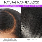 PreMax Wigs | HD Lace Super Natural Hairline Silky Straight Glueless 13x4 Frontal Lace Wig Human Hair Pre-Cut Lace