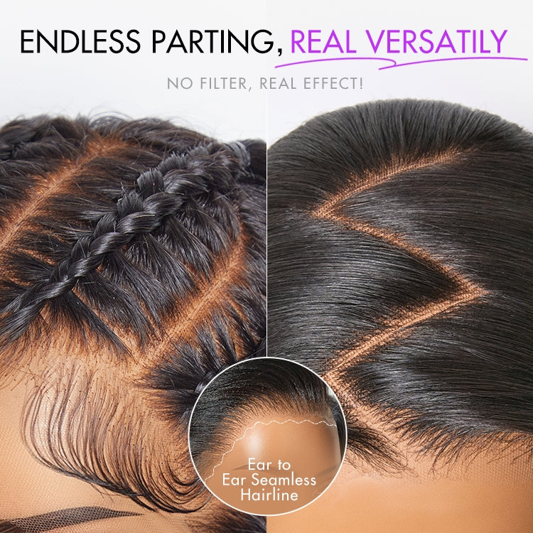 PreMax Wigs | HD Lace Super Natural Hairline Silky Straight Glueless 13x4 Frontal Lace Wig Human Hair Pre-Cut Lace