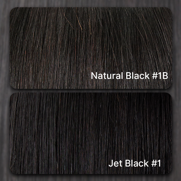 PreMax Wigs | Jet Black Middle Part Silky Straight Glueless 5x5 Closure Lace Wig Pre-Cut Lace