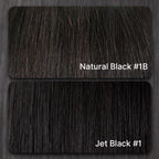 PreMax Wigs | Jet Black Middle Part Silky Straight Glueless 5x5 Closure Lace Wig Pre-Cut Lace