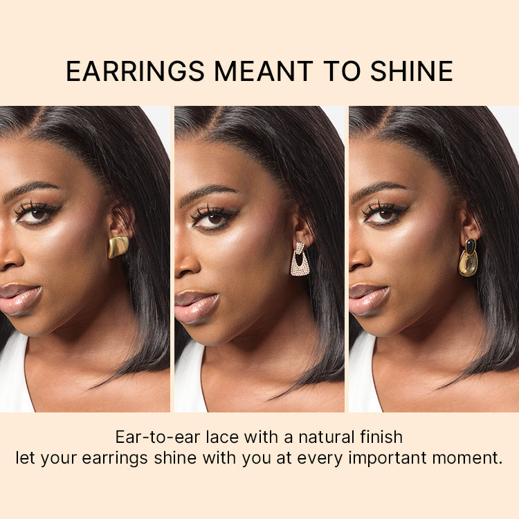 NatureMAX™ 250% Density Loose Wave Glueless Ear-to-ear 13x4 HD Lace Front High Density Wig Pre-Cut Lace Flexi-Fit Drawstring Cap
