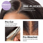 Luvme All-Day Comfort™ Wig 4C Kinky Edges Kinky Straight Glueless 7x6 Closure HD Lace Human Hair Wig Pre-Cut Lace