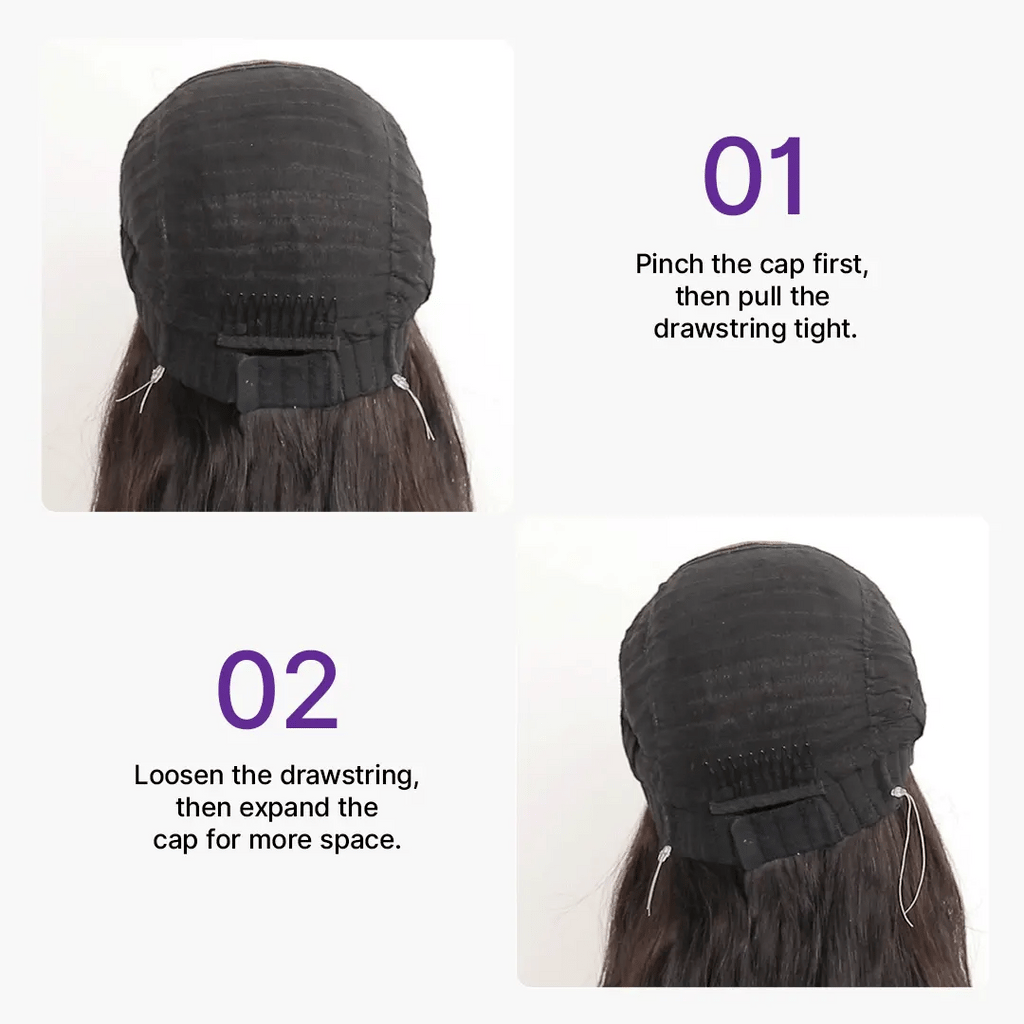 MyOwn-Fit™ PartingMax Glueless Personalized Comfort Wig 250% Density Bone Straight with Baby Hair 7x6 Closure HD Lace Wig Pre Cut & Plucked & Bleached Ready to Go