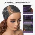 Ready to Go Ombre Brown Water Wave Short Curly Bob Wig Glueless Minimalist HD Lace Wig Pre-Cut Lace