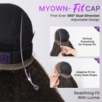 MyOwn-Fit™ 360 HD Lace Body Wave Wig Flexi-Fit Invisi Wig Pre-Cut Lace Natural Hairline