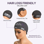 Throw On & Go Natural Black Big Curly Glueless Short Wig Ultra Comfort Cotton Cap Hair Loss Friendly Wig