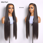 MyOwn-Fit™ PartingMax Glueless Personalized Comfort Wig 250% Density Bone Straight with Baby Hair 7x6 Closure HD Lace Wig Pre Cut & Plucked & Bleached Ready to Go