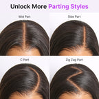 Luvme All-Day Comfort™ Wig Ombre Brown Silky Blunt Cut Bob Glueless 7x6 Closure HD Lace Wig Pre-Cut Lace