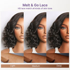 All-Day Curl Hold™ Premier Grade Hair 250% Density Loose Wave SilkShield™ Glueless 13x4 HD Lace Front Wig Pre-Cut Lace Flexi-Fit Drawstring Cap