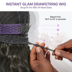 All-Day Curl Hold™ Premier Grade Hair 250% Density Loose Wave SilkShield™ Glueless 13x4 HD Lace Front Wig Pre-Cut Lace Flexi-Fit Drawstring Cap