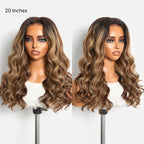 Luvme All-Day Comfort Wig 180% Density PartingMax Glueless 7x6 Closure HD Lace Blonde Highlight Loose Wave Wig Pre-Cut Lace