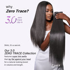 Silky Straight 0.59mm Zero Trace Invisible Clip in Hair Extensions 100g 7pcs / 6pcs Seamless Blend & Lightweight for Daily Styling