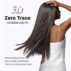Silky Straight 0.59mm Zero Trace Invisible Clip in Hair Extensions 100g 7pcs / 6pcs Seamless Blend & Lightweight for Daily Styling