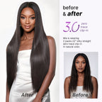 Silky Straight 0.59mm Zero Trace Invisible Clip in Hair Extensions 100g 7pcs / 6pcs Seamless Blend & Lightweight for Daily Styling