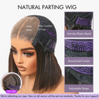 180% Density Bouncy Curls Glueless 5x5 Closure Pre-Cut Lace Layered Curly Wig Breathable Cap
