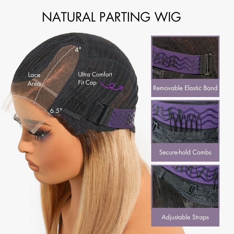 Luvme All-Day Comfort™ Wig 200% Density Brown Highlight Loose Body Wave Glueless Minimalist HD Lace Wig Pre-Cut Lace