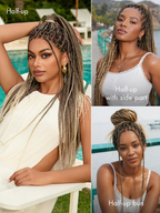 OwnScalp™ Lightweight Salon-Like Braids with a Real Scalp Look Full HD Lace Knotless Box Braided Wig - US Only