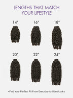 Burmese Curly Finger Coil Ends Seamless Clip in Extensions Real Human Hair Pieces 135g 9pcs / 7pcs with Free Gift