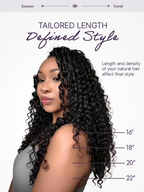 Readitress™ Pre-Separated Feather Crochet Human Hair for Miracle Knots Boho Braids | Deep Wave. Burmese Curly Protective Style (Free Gifts Included)  - US Only