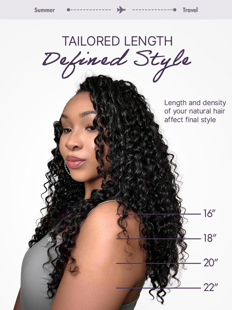 Readitress™ Pre-Separated Feather Crochet Human Hair for Miracle Knots Boho Braids | Deep Wave. Burmese Curly Protective Style (Free Gifts Included)  - US Only