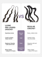 Readitress™ Pre-Separated Feather Crochet Human Hair for Miracle Knots Boho Braids | Deep Wave. Burmese Curly Protective Style (Free Gifts Included)  - US Only