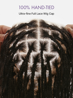 OwnScalp™  Light Weight Flexi-Fit Invisi Drawstring Cap Full Lace Knotless Boho Curls Braided Long Wig Super Natural Scalp Pre-Cut Lace