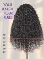 Luvme Too Easy Texture™ 3-In-1 Half Wig 180% Density Water Wave Glueless Flexi-Fit Drawstring Wig