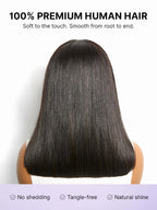 Side-Parted Fulani Braids Straight 13x4 Frontal Lace Bob Wig Pre-cut Lace