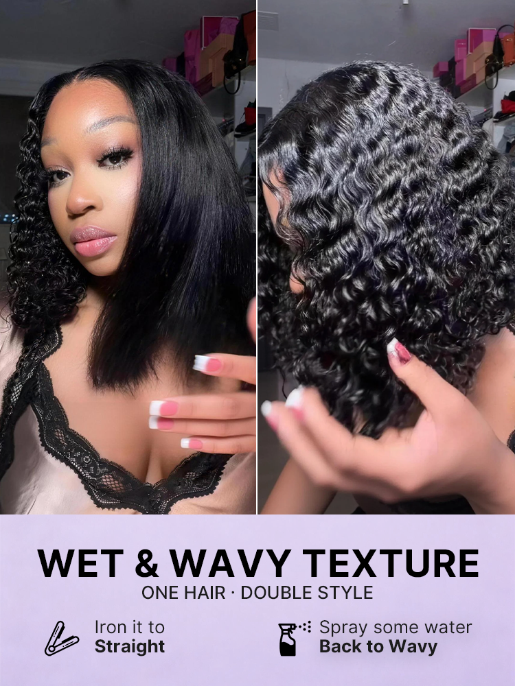 Readitress™ Pre-Separated Feather Crochet Human Hair for Miracle Knots Boho Braids | Deep Wave. Burmese Curly Protective Style (Free Gifts Included)  - US Only