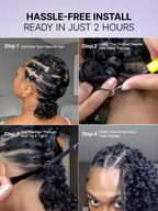 Readitress™ Pre-Separated Feather Crochet Human Hair for Miracle Knots Boho Braids | Deep Wave. Burmese Curly Protective Style (Free Gifts Included)  - US Only
