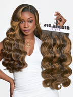 Brown Highlight Body Wave Bundles 100% Premium Remy Human Hair Bundles 1pc / 3pcs