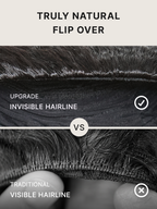 3-In-1 Half Wig 180% Density Kinky Straight Bob Glueless Flexi-Fit Drawstring Wig