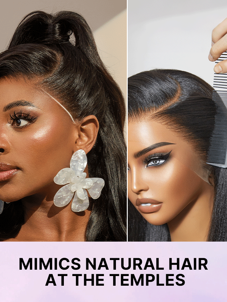 NatureMAX™ 200% Density Ombre Brown / Natural Black Loose Wave Glueless 13x6 / 13x4 HD Lace Front Wig Human Hair Pre-Cut Lace Flexi-Fit Drawstring Cap