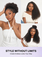 Miracle Knots Crochet Hair Burmese Curly for Boho Braids | Crochet Weaves | Fulani Braids | Twists Pre-Separated Lightweight Full & Soft Pre-Looped Human Hair Extensions Protective Style