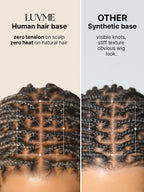 OwnScalp™ 613 Blonde / Natural Black Lightweight Salon-Like Braids with a Real Scalp Look Full HD Lace Knotless Box Braided Wig - US Only