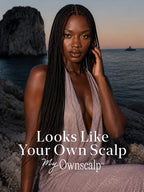 OwnScalp™ 613 Blonde / Natural Black Lightweight Salon-Like Braids with a Real Scalp Look Full HD Lace Knotless Box Braided Wig - US Only