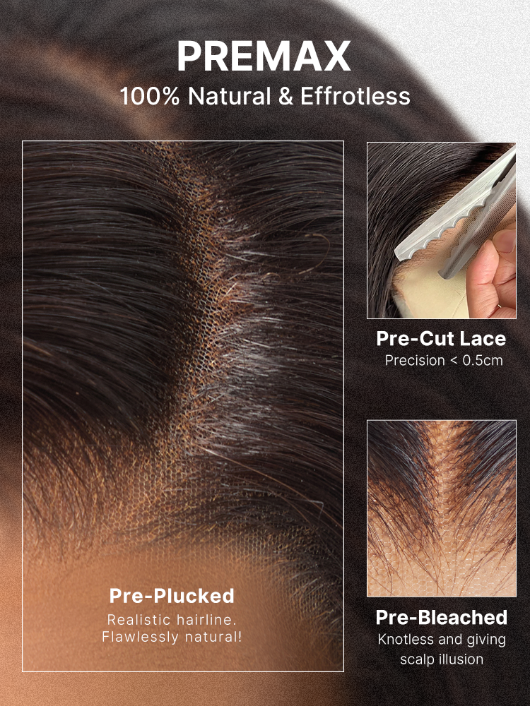 180% Density Sleek Short Bob Minimalist HD Lace Wig Pre-cut Lace All-Day Comfort Cap