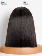 180% Density Sleek Short Bob Minimalist HD Lace Wig Pre-cut Lace All-Day Comfort Cap